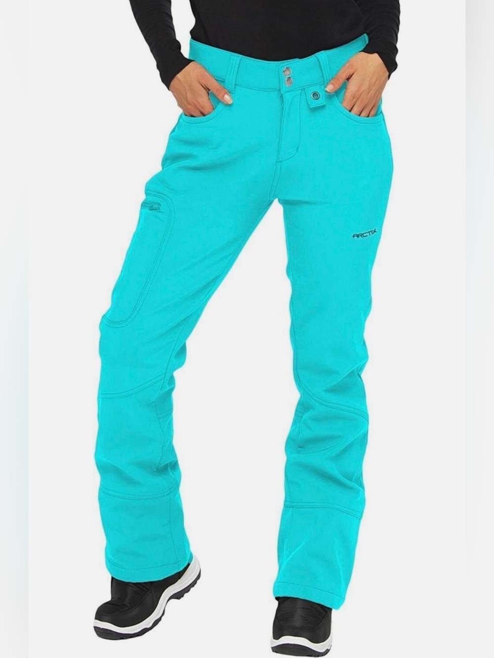 Arctix Women's Sarah Fleece-Lined Softshell Ski Snow Pants XS Bluebird color NWT